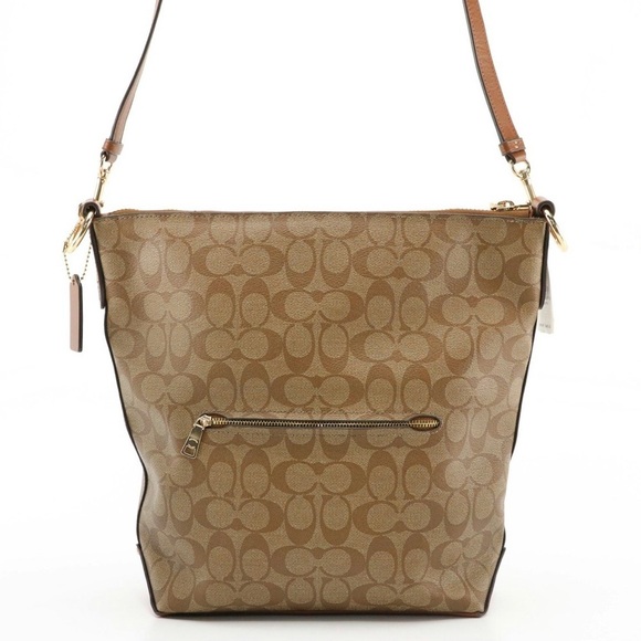 Amazon.com: COACH Abby Leather Duffle Purse - #31507 - Pale  COACH SIGNATURE COATED CANVAS AND LEATHER ABBY 2 WAY BAG